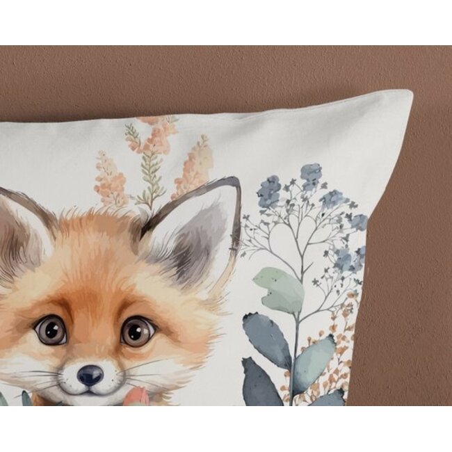 Katoen kinderdekbedovertrek Foxx -  140x220 + 60x70 cm