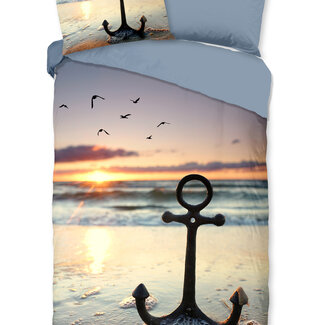 Good Morning Katoen dekbedovertrek Mar anker