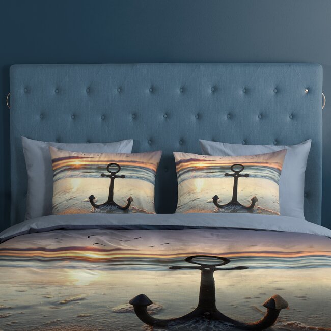 Katoen dekbedovertrek Mar anker