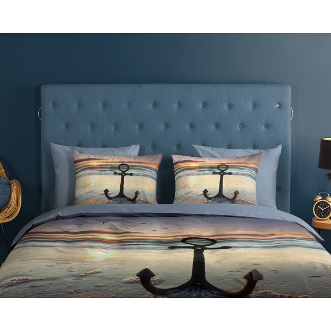 Katoen dekbedovertrek Mar anker