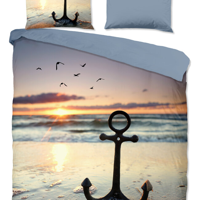 Katoen dekbedovertrek Mar anker