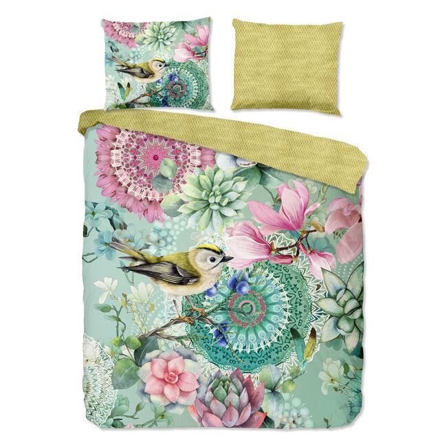 Katoen satijn dekbedovertrek Xabine