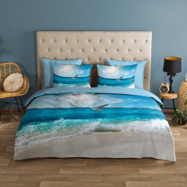 Katoen dekbedovertrek Sealife