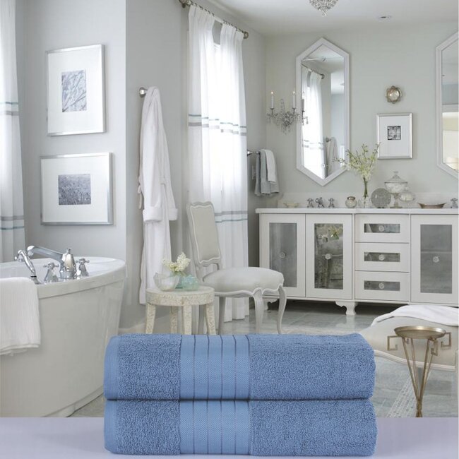 Handdoekken - katoen 500 gr/m² - ice blauw