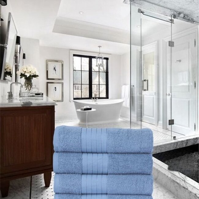 Handdoekken - katoen 500 gr/m² - ice blauw