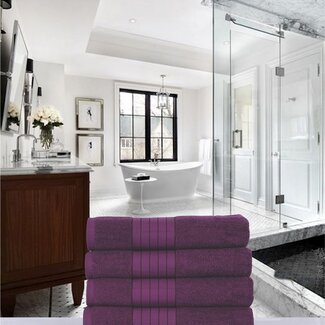 Good Morning Handdoekken - katoen 500 gr/m² - bordeaux