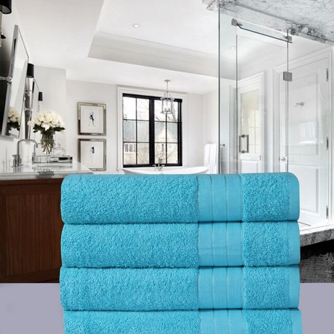 Handdoekken - katoen 500 gr/m² - aqua