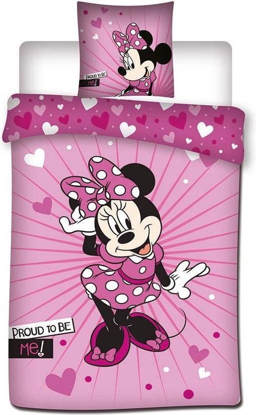Minnie Mouse dekbedovertrek Proud - microvezel - 140x200 + 63x63 cm