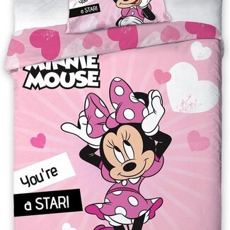 Disney & Licentie Minnie Mouse dekbedovertrek Star - microvezel - eenpersoons