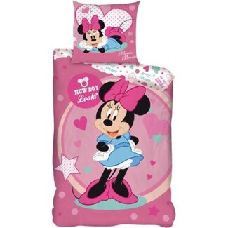Disney & Licentie Minnie Mouse dekbedovertrek How do I look - microvezel - eenpersoons