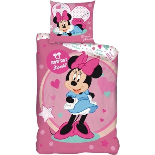 Minnie Mouse dekbedovertrek How do I look - microvezel - 140x200 + 63x63 cm
