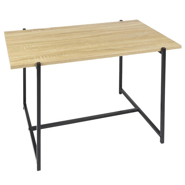 Loka salontafel - hout met metalen onderstel - 80x50 cm
