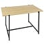 Loka salontafel - hout met metalen onderstel - 80x50 cm