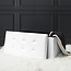 Opbergbank met afneembare deksel - wit - 76.5 x 37.5 x 37.5 cm - opvouwbaar
