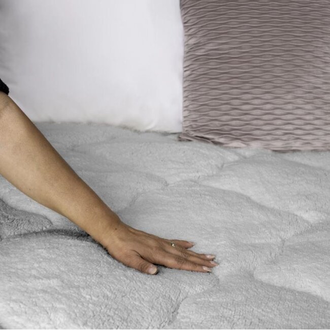 All in one lazy dekbed teddy -  Dekbed en overtrek in 1 - Grijs