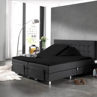Dreamhouse Split topper hoeslaken katoen - Zwart