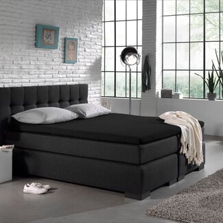Dreamhouse Topper hoeslaken - jersey - zwart