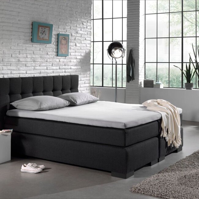 Topper hoeslaken jersey 190/200 x 200 cm