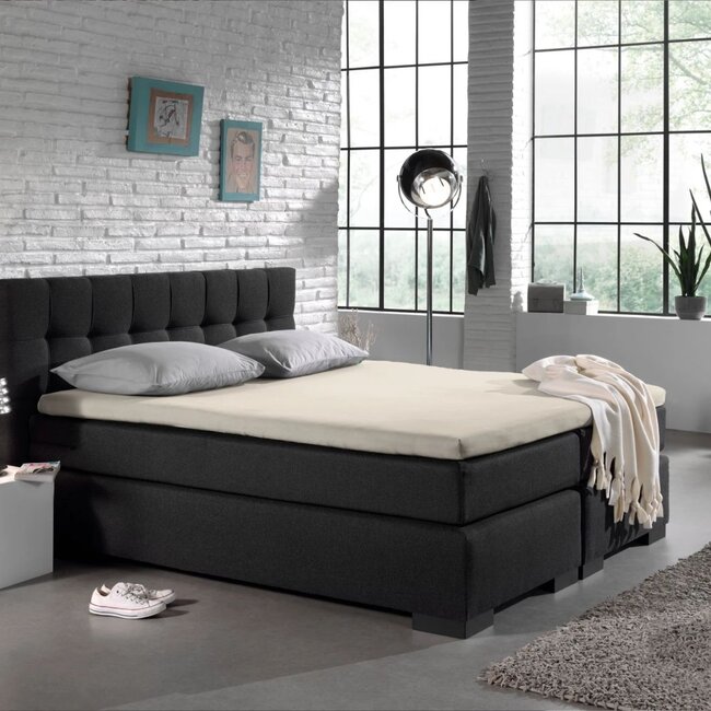 Topper hoeslaken jersey 190/200 x 200 cm