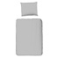Dekbedovertrek uni grijs - katoen