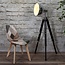 Home deco Patchwork stoel - grijs - taupe