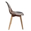 Patchwork stoel - grijs - taupe