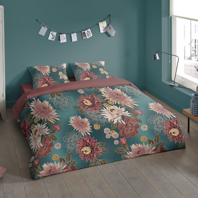 Dekbedovertrek May bloemen - Microvezel