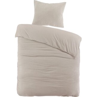 Papillon® Katoen percal dekbedovertrek Rome - Zand - Mousseline