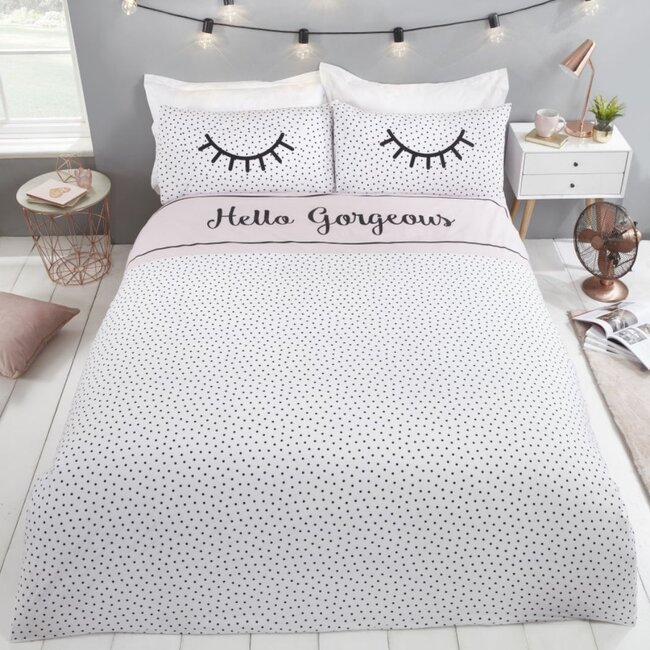 Polykatoen dekbedovertrek Hello Gorgeous