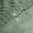 Teddy dekbedovertrek Rib fleece - groen - onderkant microvezel