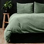 Sleeptime Teddy dekbedovertrek Rib fleece - groen - onderkant microvezel