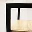 Wandrek met 4 lagen - Boekenkast - Houten planken met zwart metaal frame