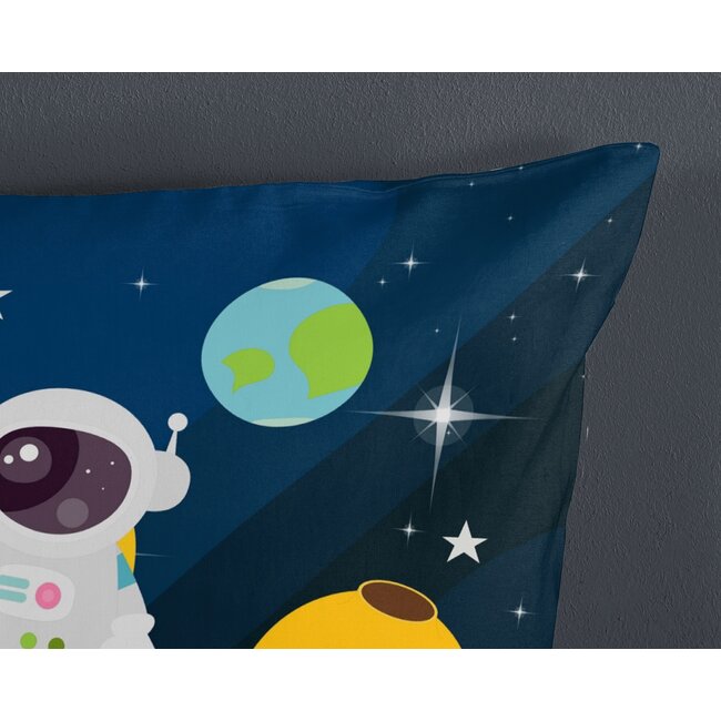 Microvezel kinderdekbedovertrek Planets -  140x220 + 60x70 cm
