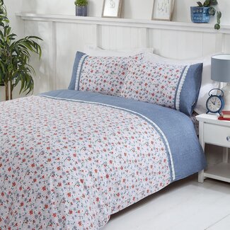 Finest Homeware Polykatoen dekbedovertrek Penelope - blauw