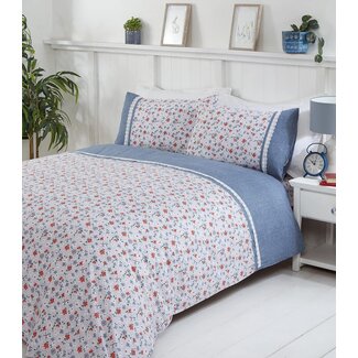 Finest Homeware Polykatoen dekbedovertrek Penelope - blauw