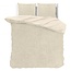 Teddy dekbedovertrek Rib fleece - crème - onderkant microvezel
