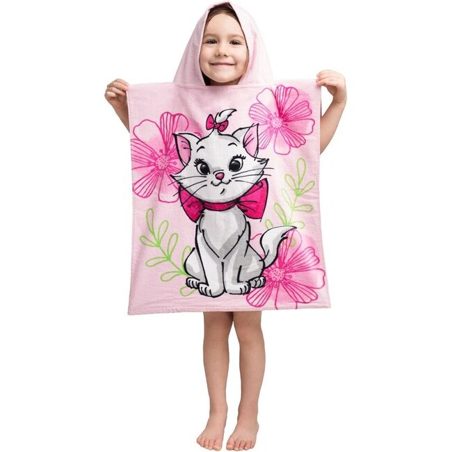 Aristocats poncho Marie Cat - badcape - katoen - 50x115 cm