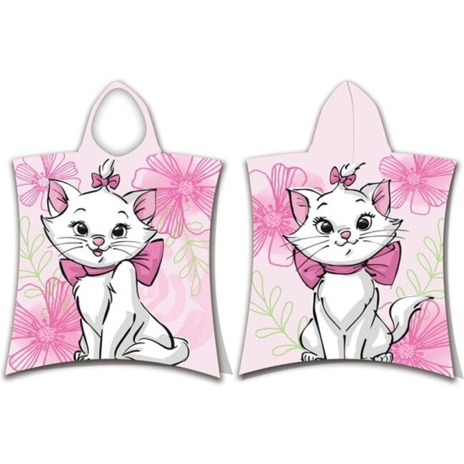 Aristocats poncho Marie Cat - badcape - katoen - 50x115 cm