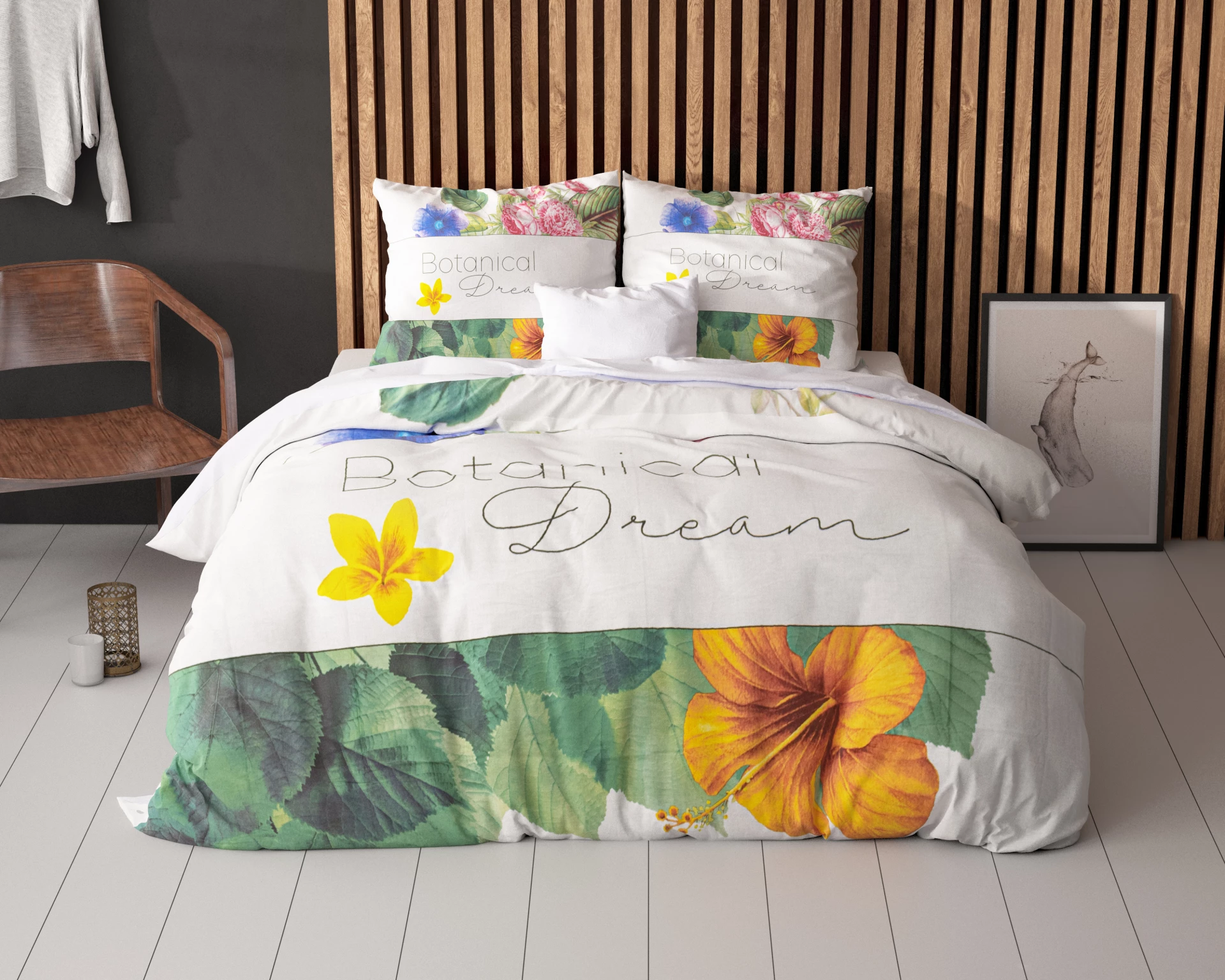 Dekbedovertrek Botanical dream - katoen - 140x220 + 60x70cm