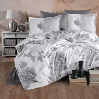 .Decoware® Katoen dekbedovertrek Rohan - grijs