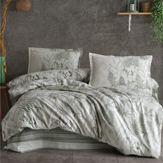 .Decoware® Katoen dekbedovertrek Tuva flora en fauna - groen