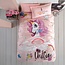 .Decoware® Katoen dekbedovertrek Pink Dreams unicoren - eenpersoons