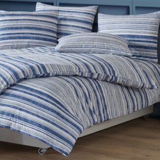 .Decoware® Katoen dekbedovertrek Linie - Lits-jumeaux (240x220 + 2st 60x70cm)