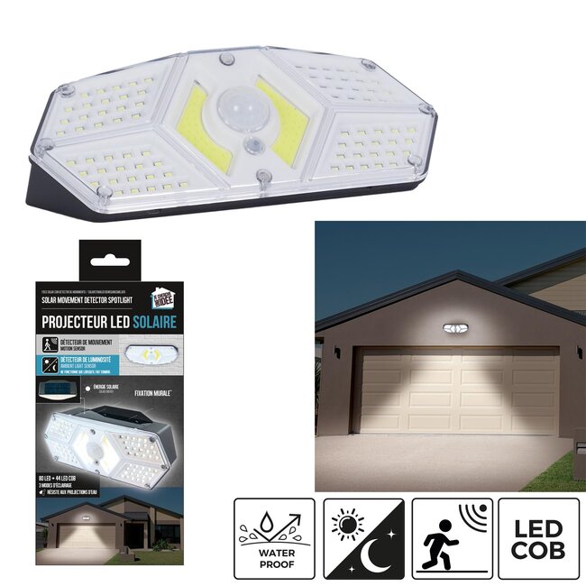 Outdoor - solar led lamp - bewegingsdetectie