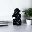 Decoratieve aap - hoogte 30cm - zwart keramiek