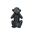 Decoratieve aap - hoogte 30cm - zwart keramiek