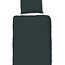 Katoen dekbedovertrek uni donker groen