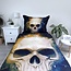 Microvezel dekbedovertrek Doodshoofd schedel - 140x200 cm + 70x90 cm