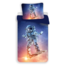 Microvezel dekbedovertrek Astronaut op spaceboard - 140x200 cm + 70x90 cm