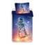 Microvezel dekbedovertrek Astronaut op spaceboard - 140x200 cm + 70x90 cm